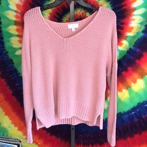 Lucky brand medium pink sweater